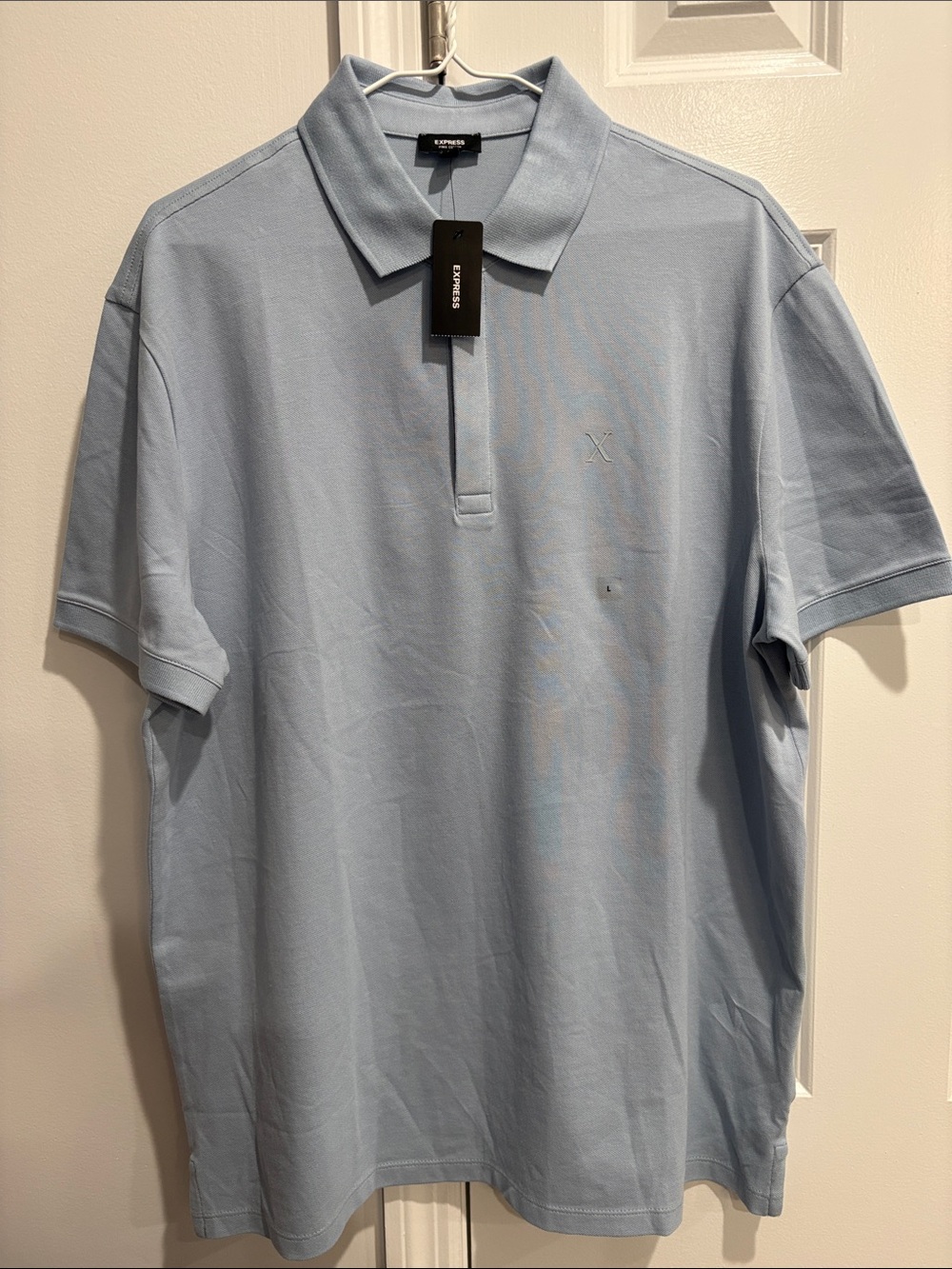 Express Men’s Light Blue Logo Polo